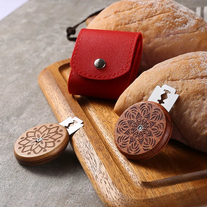 Bread Lame Cutter UFO Bread Lame Wooden Bread Bakers Lame Slashing Tool for Bread Baking Homemade Bread Scoring Knife Tool
