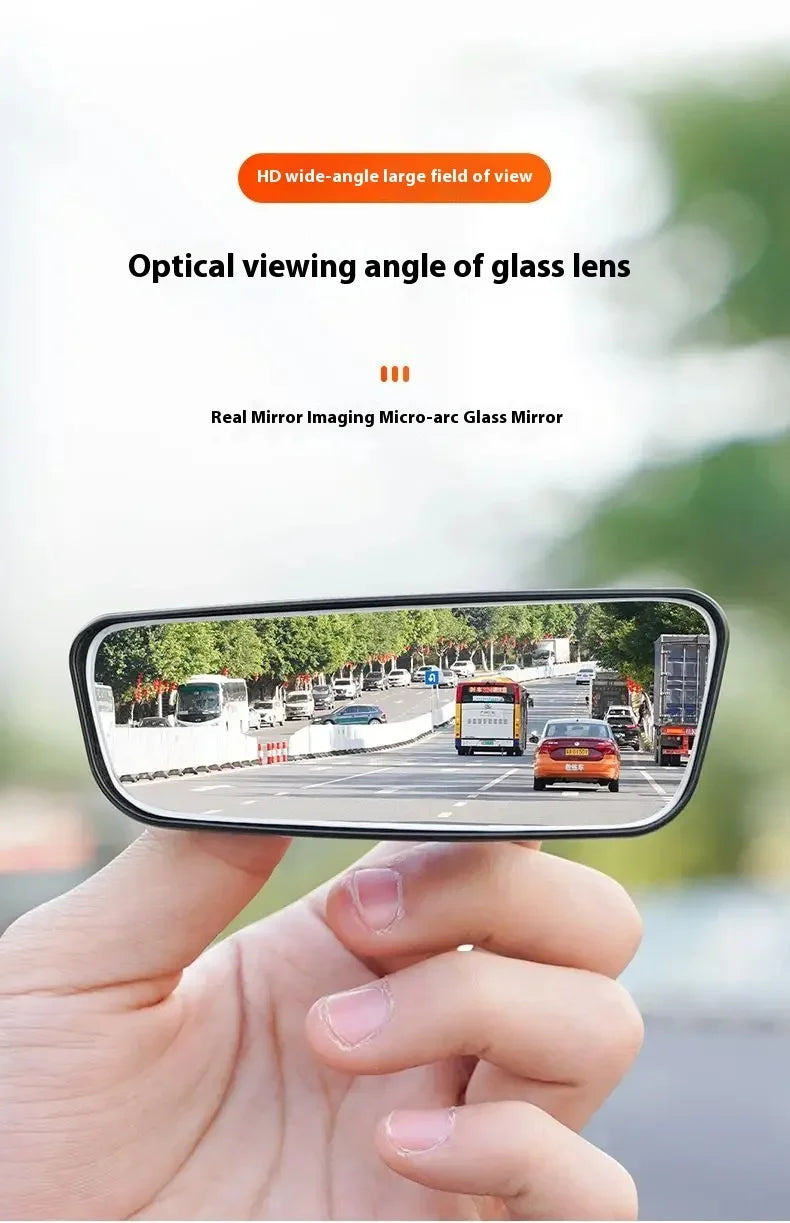 2Pcs 360 Degree Adjustable Blind Spot Mirror Car Auxiliary Rearview Convex Mirror Round Frame Wide Angle Mirrors for Car Reverse