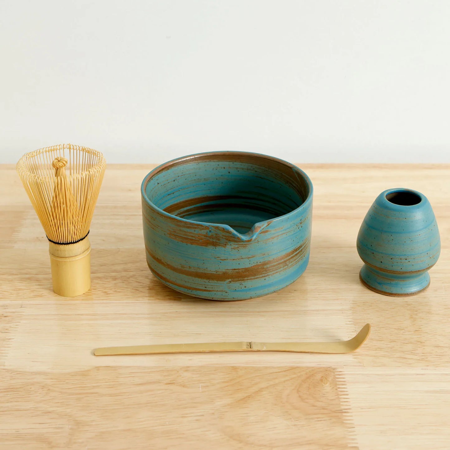 4Pcs Japanese Matcha Set Traditional Matcha Tea Set Matcha Whisk Set Manual Matcha Making Kit Ideal Matcha Kit for Tea Lovers