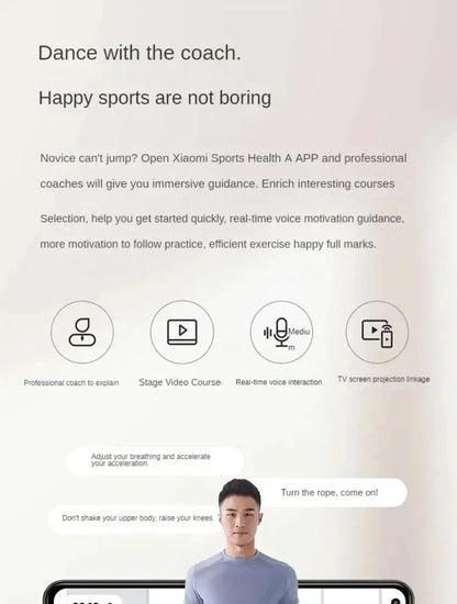 Xiaomi Mijia Smart Skipping Jump Rope XMSR-P803 Counter With Fit App Adjustable Calorie Calculation Sport Fitness Professional