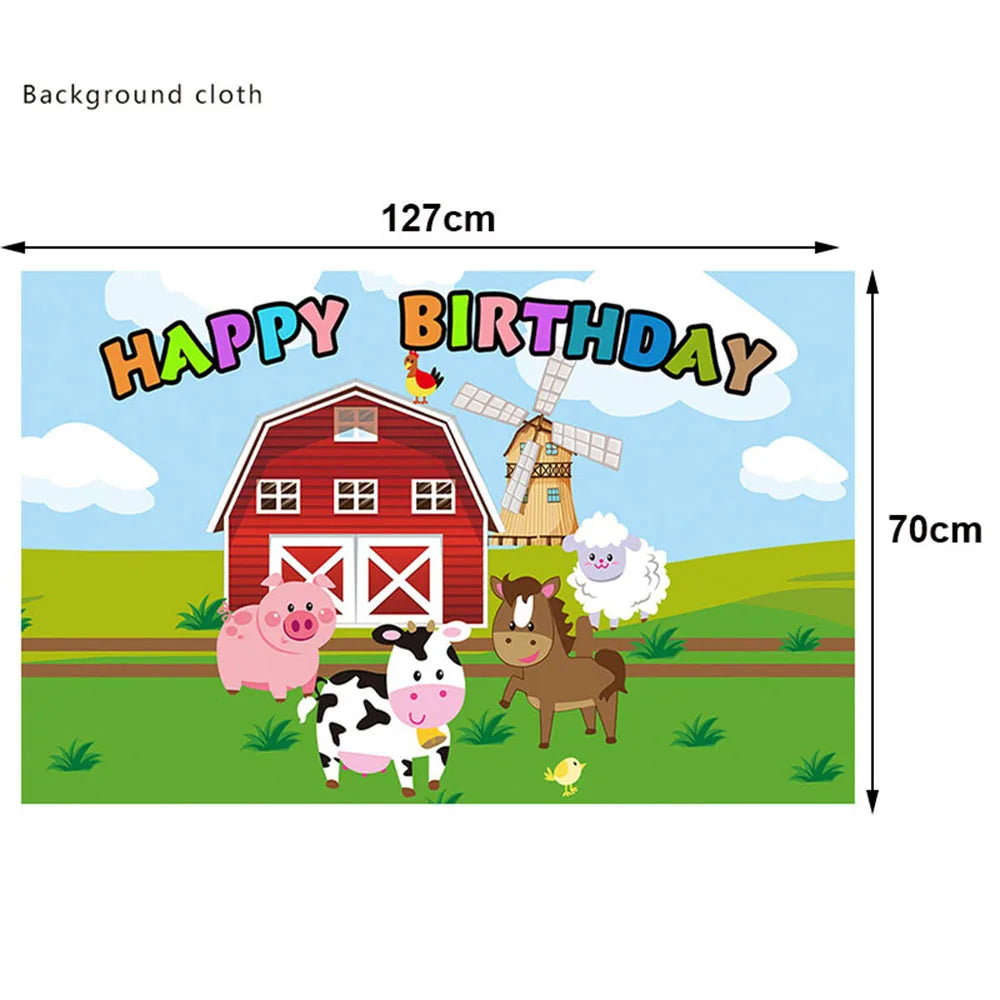 Farm Birthday Party Supplies Animal Farm Paper Plate Pig Sheep Chicken Horses Cows Shape Dinnerware Farm Animal Party Decoration