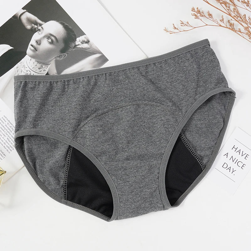 Menstrual Panties Physiological Pants Women Underwear Period Cotton Absorb Water Quick-dry Briefs Female Lingerie Plus Size