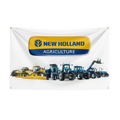 90x150CM TRACTORS New Hollands Agriculture Flag Polyester Printed Excavator Banner For Decor