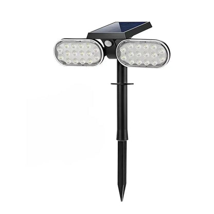 3 Heads Solar Lights Outdoor Decorative Solar Garden Lights tulips Flower Lawn Lamp for Yard Patio Garden Decor