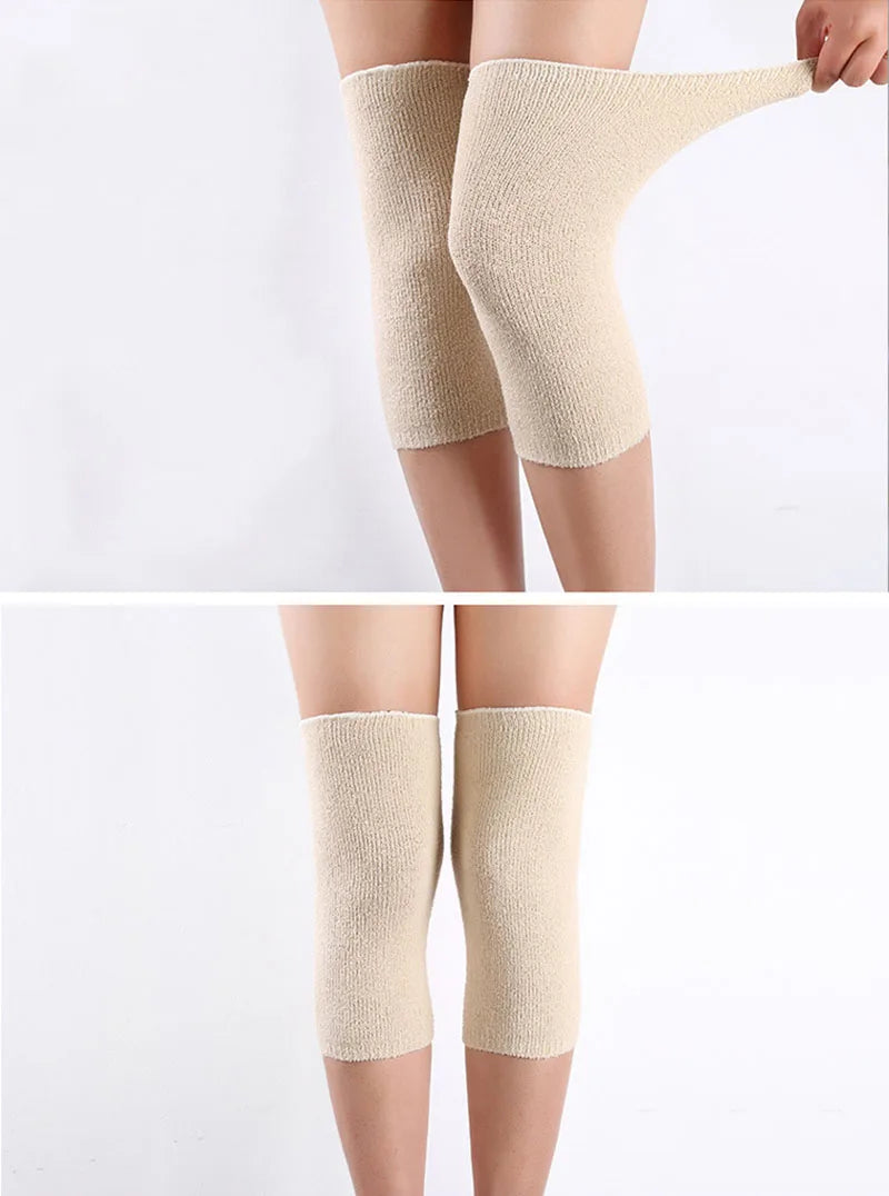 1 Pair Winter Warm Knee Pads Leg Support For Universal Knee Pads For Pain and Joint Pain Holding the Heat Soft and Comfortable