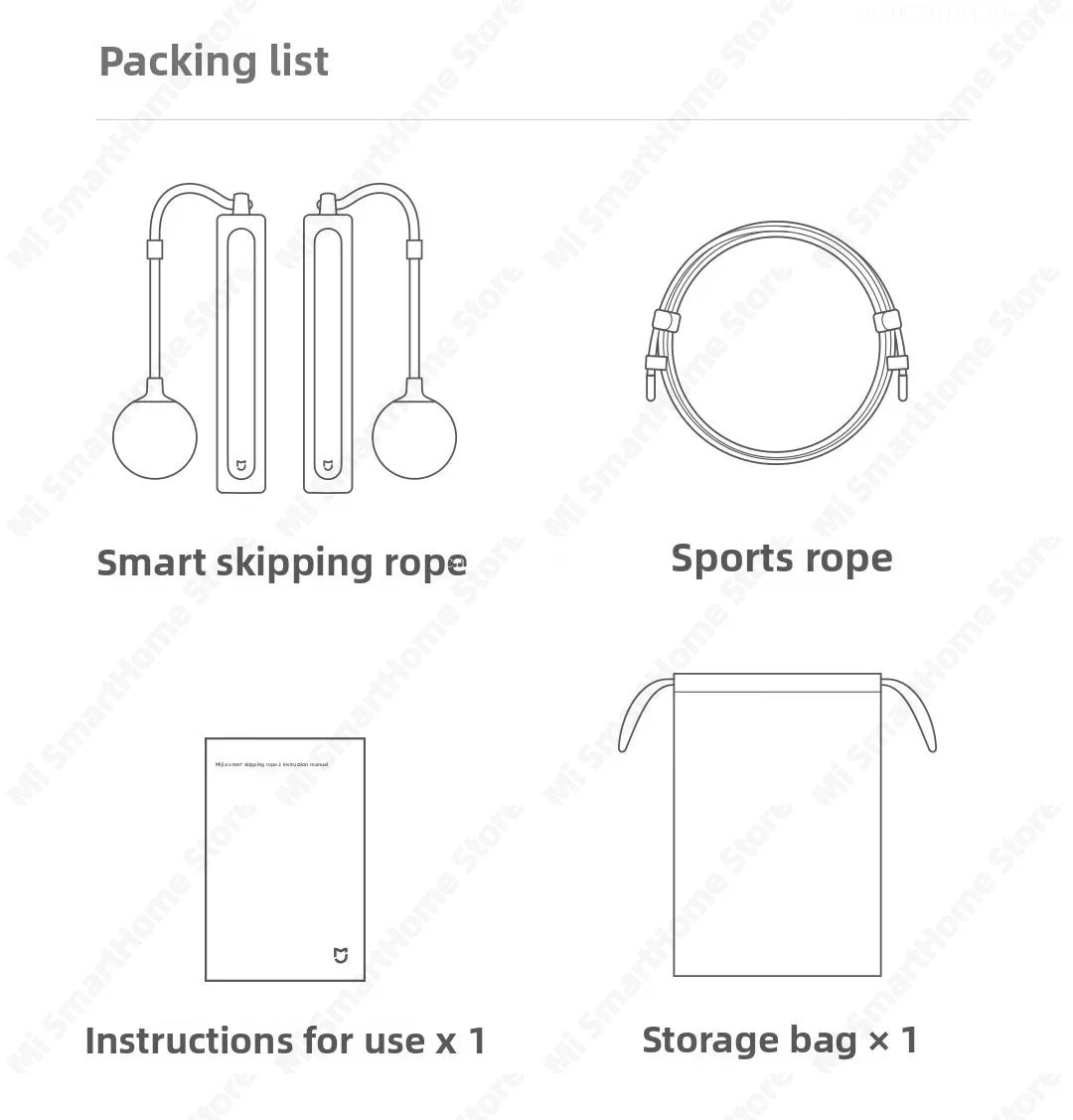 Xiaomi Mijia Smart Skipping Jump Rope 2 Digital Counter Adjustable Calorie Calculation Sport Fitness Exercise Lose Weight