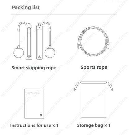 Xiaomi Mijia Smart Skipping Jump Rope 2 Digital Counter Adjustable Calorie Calculation Sport Fitness Exercise Lose Weight