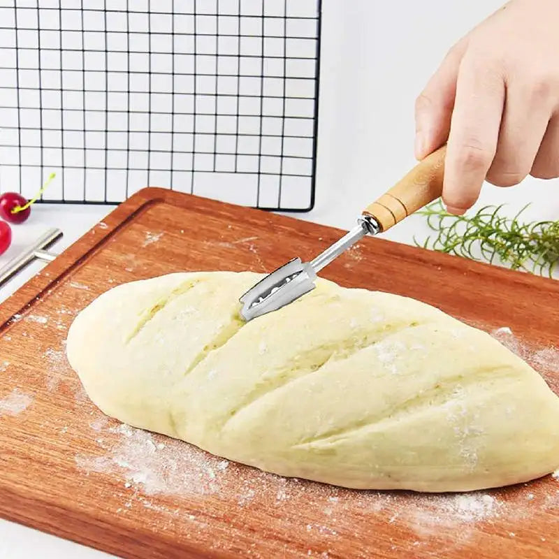 Bread Lame Bread Scoring Knife Lame Handcrafted Dough Cutter Bread Slashing Tool with 5 Razor Blades For DIY Bread Baking Pizza