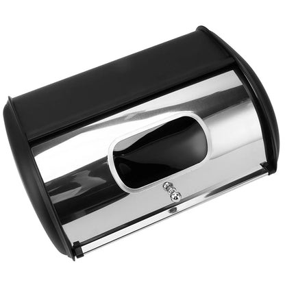 Iron Bread Bin Bread Box Bread Holder Storage Container With Small Window for Kitchen Countertop Bread Storage Holder