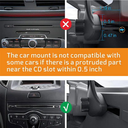 Magnetic Car Phone Mount in Car Phone Holder CD Slot Magnetic Magnets Universal Mobile Phone Holders for iPhone