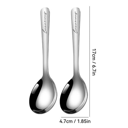 WORTHBUY 304 Stainless Steel Thickening Spoon Creative Long Handle Spoon Pot Spoon Soup Ladle Home Kitchen Essential Tools