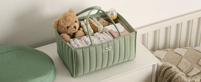 Baby Diaper Caddy Organizer Product Caddy Portable Organizer for Changing Table Gift for Baby Shower and Registry Must-Have
