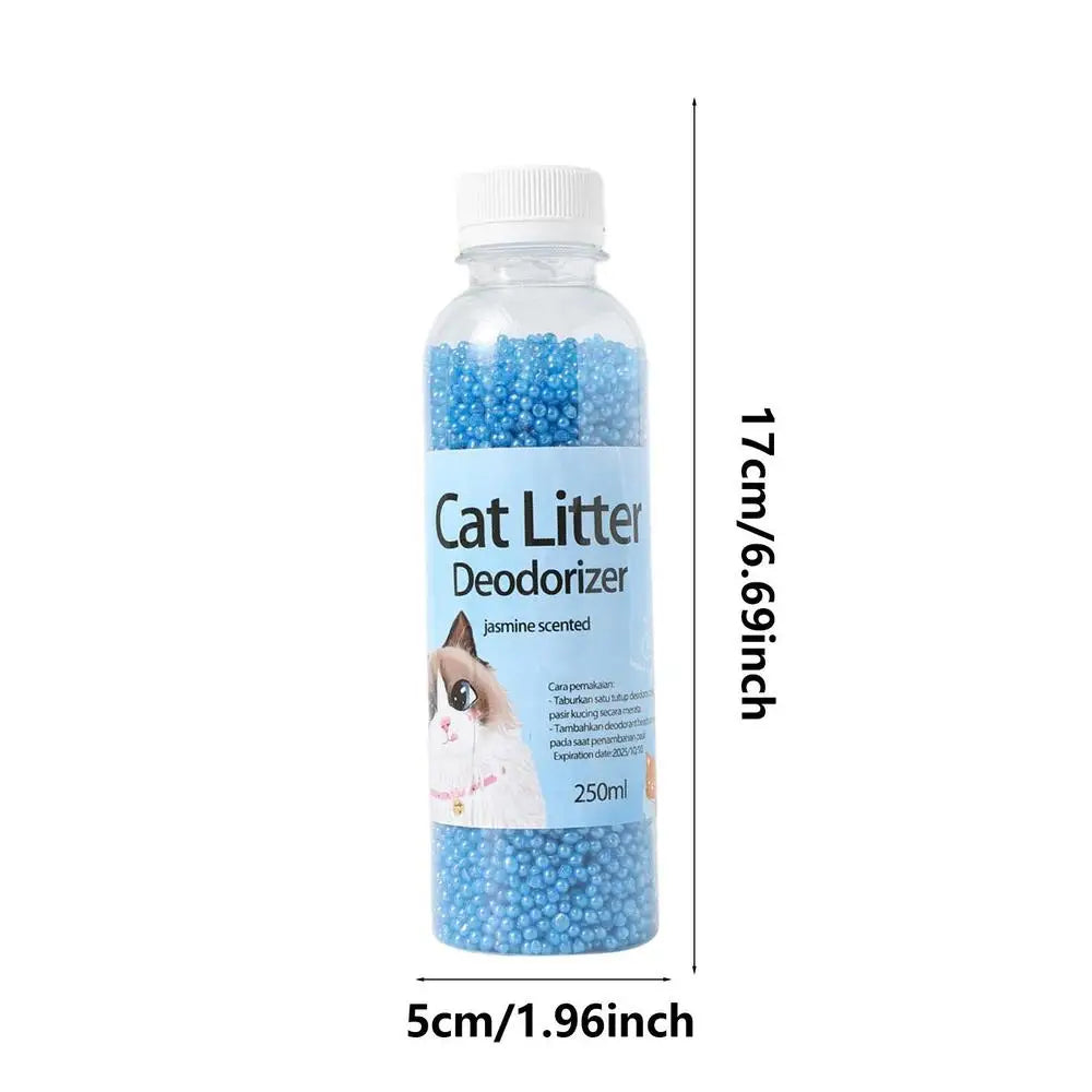 250ml Cat Litter Deodorant Beads For Kitten Toilet Artifact Pet Odor Activated Carbon Absorbs Cat Sand Stink Cleaning Supplies