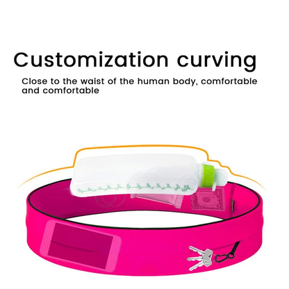 1 Piece Curved Water Bottles Large Capacity Water Bottles Outdoor Sports Water Bottles Running Fitness Belt Soft Kettle