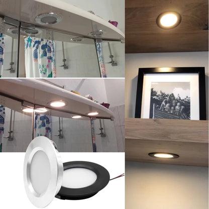 Smart Sensor Cabinet Light Auto Motion Activated LED Closet Lamp Wardrobe Display Light Embedded 12V LED Small Downlight