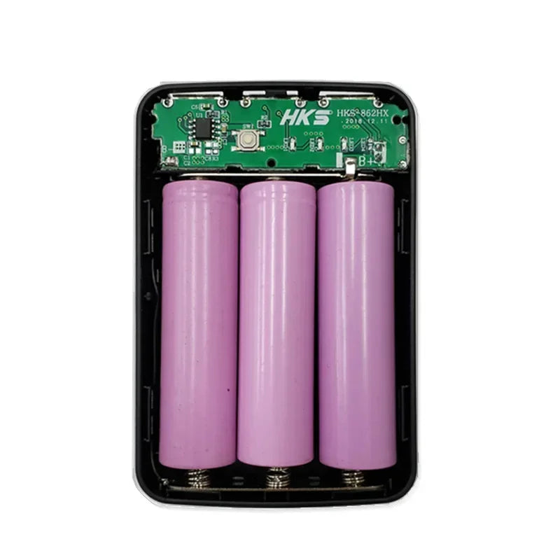 3×18650 DIY Shell Mobile Phone Charge Power Bank Case DIY Box 3 USB Ports 18650 Power Bank Case  Power Bank Cover Kit