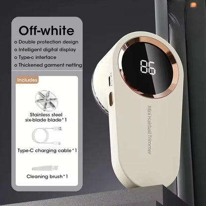 Lint Remover For Clothing Portable Electric Fuzz Pellet Remover LED Display Rechargeable for Clothes Shaver Fluff Remover