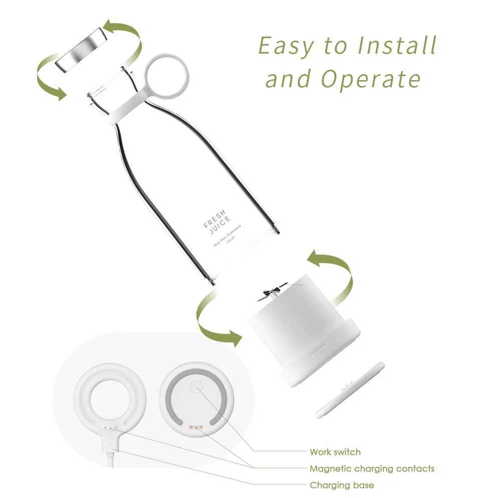 Portable Electric Juicer Blender Usb Mini Fruit Mixers Juicers Fruit Extractors Food Milkshake Multifunction Juice Maker Machine