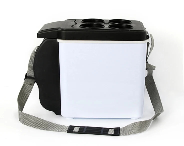 Portable 6L Car Refrigerator Mini Fridge Cold And Warm Box Mini Fresh-Keeping Incubator 12V High-Capacity Low Energy Consumption
