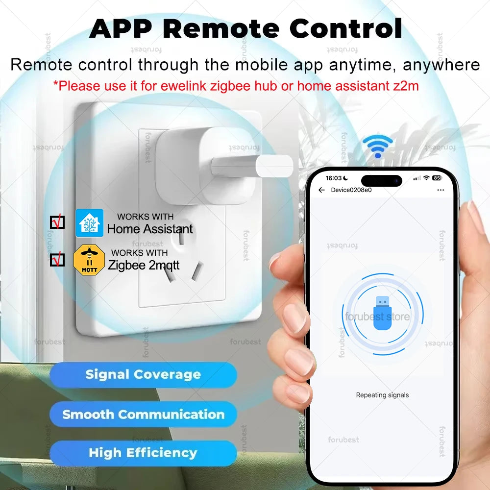 Mini ZigBee 3.0 Signal Repeater USB Signal Amplifier Extender For Gateway Smart Home Devices Automation Support Home Assistant