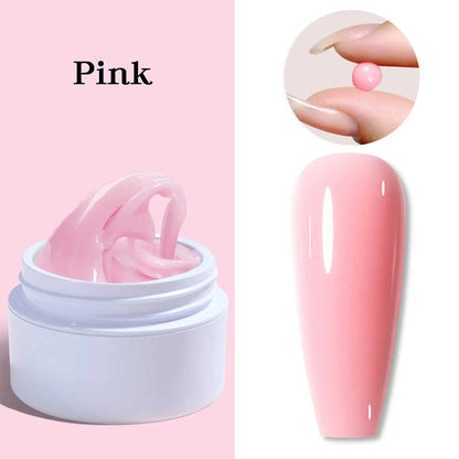5/15ml Clear Non-Stick Hand Extension Gel Nail Polish 3D Shaping/Sculpting/Carving UV/LED Gel Milky Jelly Hard Gel Manicure DIY