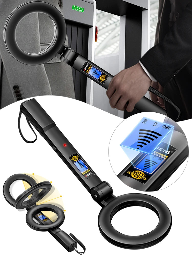 Handheld Metal Detector High Sensitivity Metal Detector Underground Multipurpose Metal Finder Buzzer & Vibration Alarm