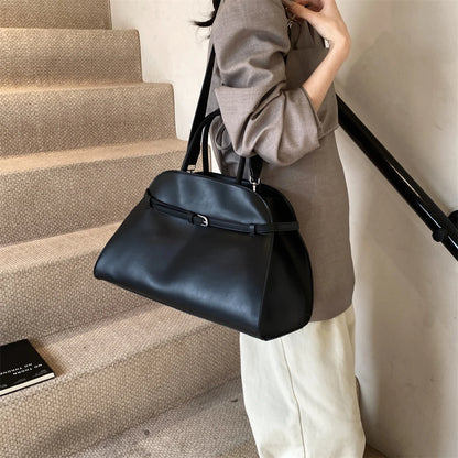 Stylish Big Top-handle Bags For Women Belt Pure Color Large Capacity Shopper Shoulder Totes 2025 Latest Luxury Designer Handbags