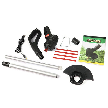 Electric Cordless Grass Trimmer Length Adjustable Rechargeable Lawn Mower Portable Mini Lawn Mower USB Charging for Garden/Lawn