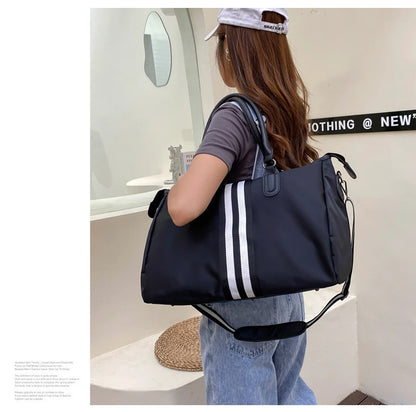 Personalized Travel Bag Men's And Women's Handbags Sports Training Yoga Bag Waterproof Weekend Bag Customized Logo Name Pattern