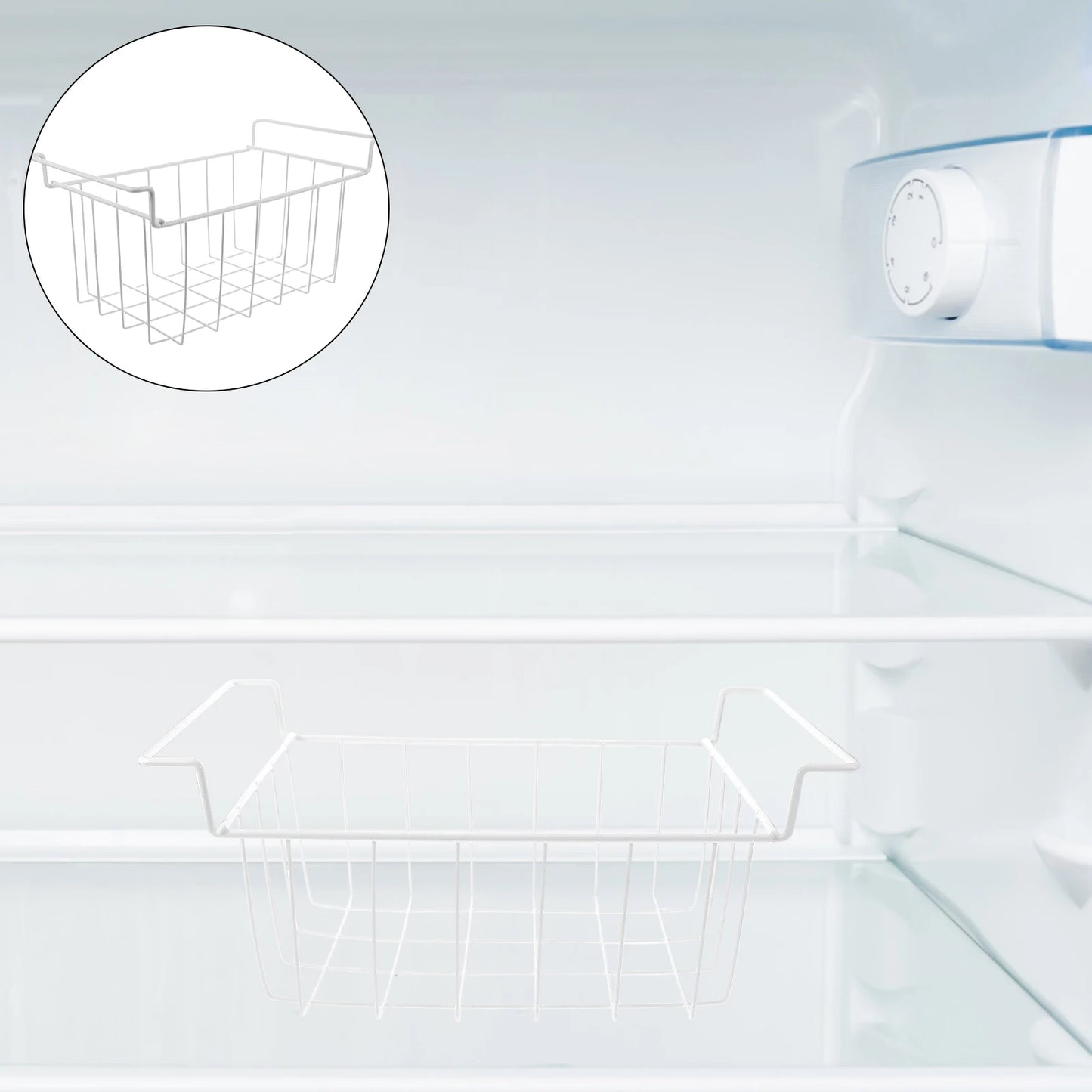 Refrigerator Organizer Bin Clear Plastic Food Storage Organizer Fridge Storage Box With Divider Freezer Pantry Kitchen Organizer
