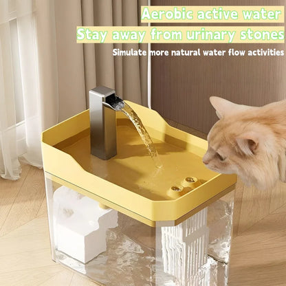 1.5L Cat Water Fountain Auto Filter Pet Cat Drinker USB Automatic Water Drinking Fountain Dispenser live Water Circulation