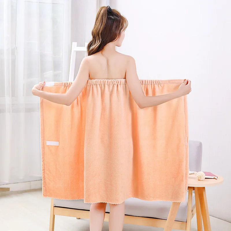 Womens Bath Towels Girls Wearable 135*80cm Fast Drying Bathing Beach Spa Bathrobes Wash Clothing Shower Bath And Gym Towel