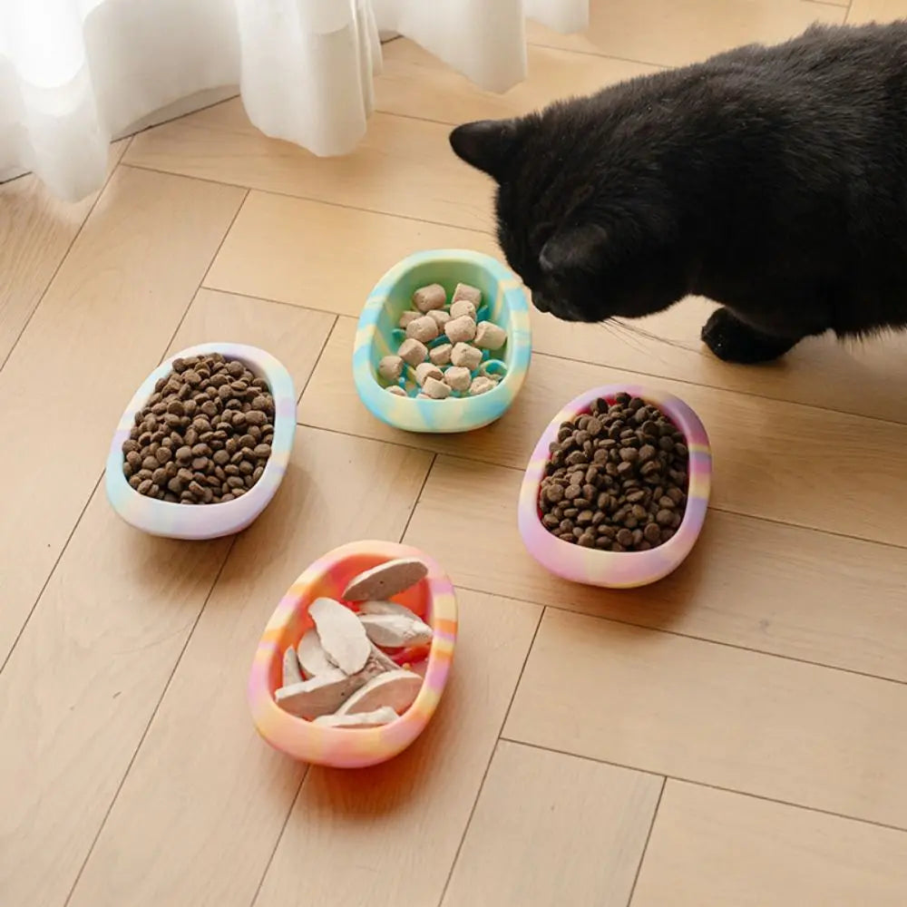 Silicone Pet Slow Food Bowl Help Healthy Multiple Colors Pet Licking Pad Anti Overturning Anti Knock Pet Bowl for Dogs and Cats