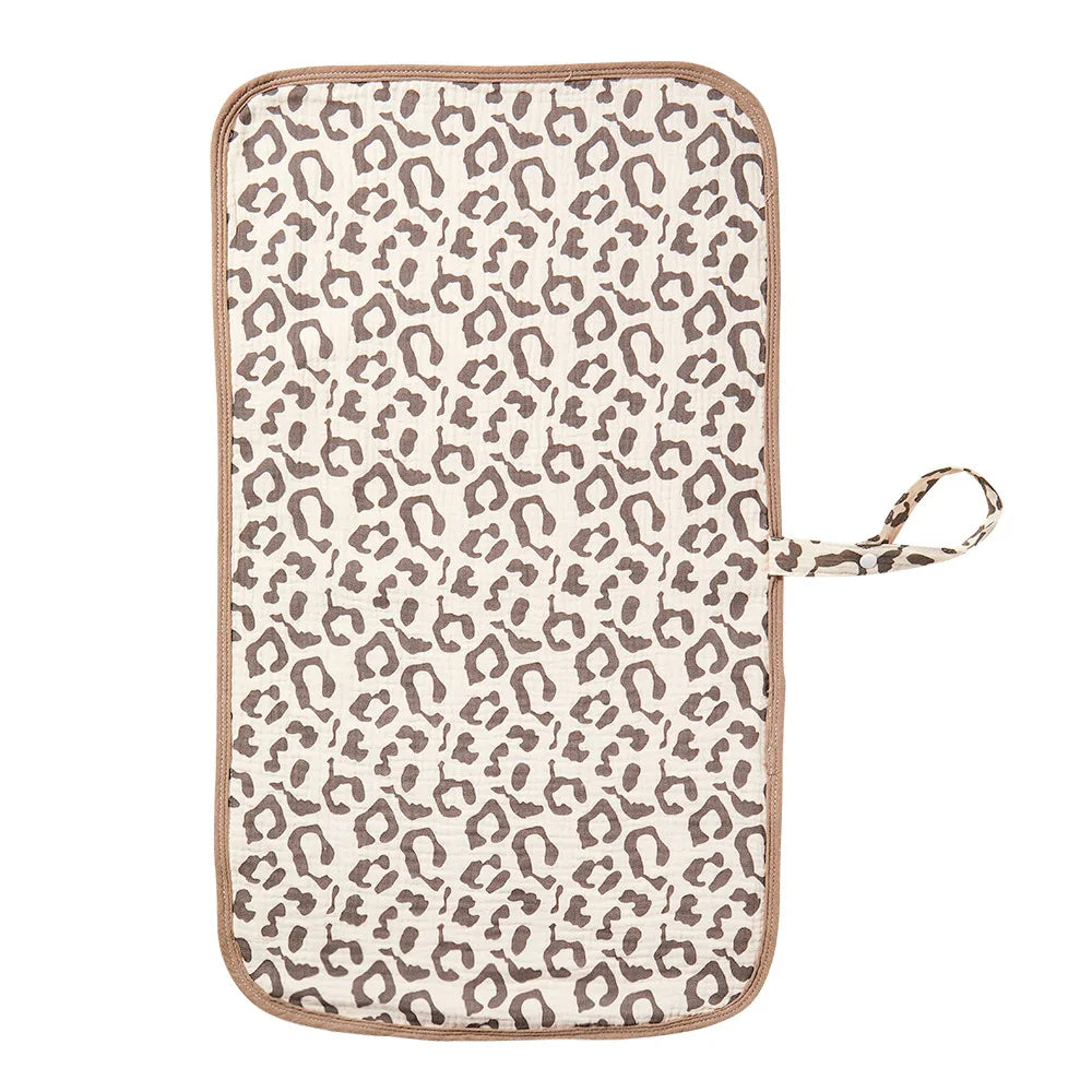 Baby Pure Cotton Gauze Waterproof Changing Pad, Washable, Breathable, Portable & Soft for Newborns