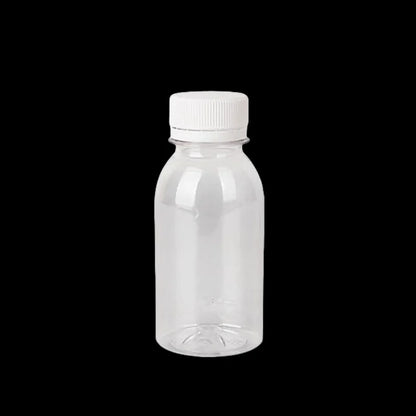 6pcs Small Plastic Bottle 100ml Milk Bottles Small Juice Bottles Leakproof Milk Bottles Portable Beverage Bottles Plastic Water