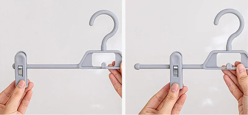 3/6Pcs Pants Skirts Non-slip Clips Hanger Wardrobe Attachable Clothes Organizer Household Space-saving Trousers Drying Racks