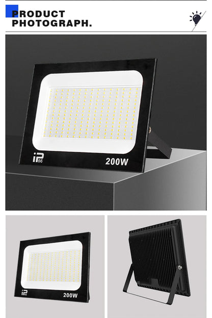 Outdoor IP66 Waterproof Path Light Spotlight LED Floodlight AC220V 10W 20W 30W 50W 100W 200W Outdoor Garden Porch Courtyard Lamp