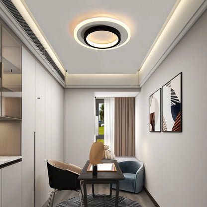 Modern Minimalist Decorative Ceiling Ceiling Lamp Bedroom Living Room Kitchen Aisle Interior Creative LED Round Lighting Lamps