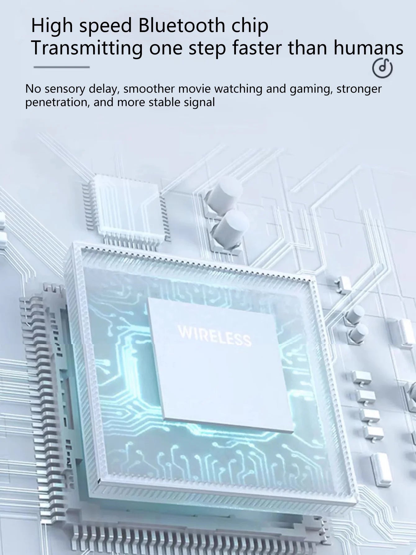 Jerry 5.3 Headset wireless headset, HIFI360° panoramic sound, rotary switch button, esports gaming wireless headset