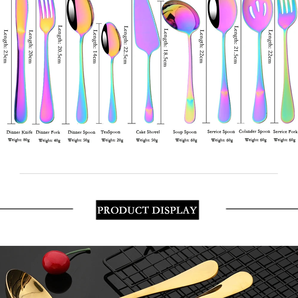 2Pcs Silver Stainless Steel Salad Spoon Fork Salad Server European Style Salad Dinnerware Cutlery Set Kitchen Tool Accessories