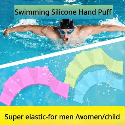 Swimming Flip Board Training Gloves Freestyle Rowing Sailor's Palm Silicone Pad Palm Duck Palm Fingertips Diving Equipment