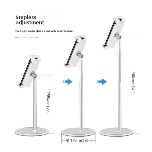Sturdy Tablet Stand with Adjustable Viewing Angles - Ideal for Bedside, Desktop, and Kitchen Use