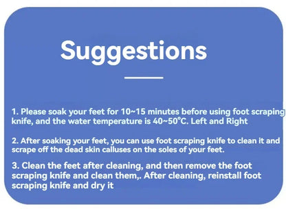 2pcs Feet Scraping Dead Skin Knife Foot Care Knife To Remove Dead Skin Knife Shaving Calluses To Remove Dead Skin Utensils