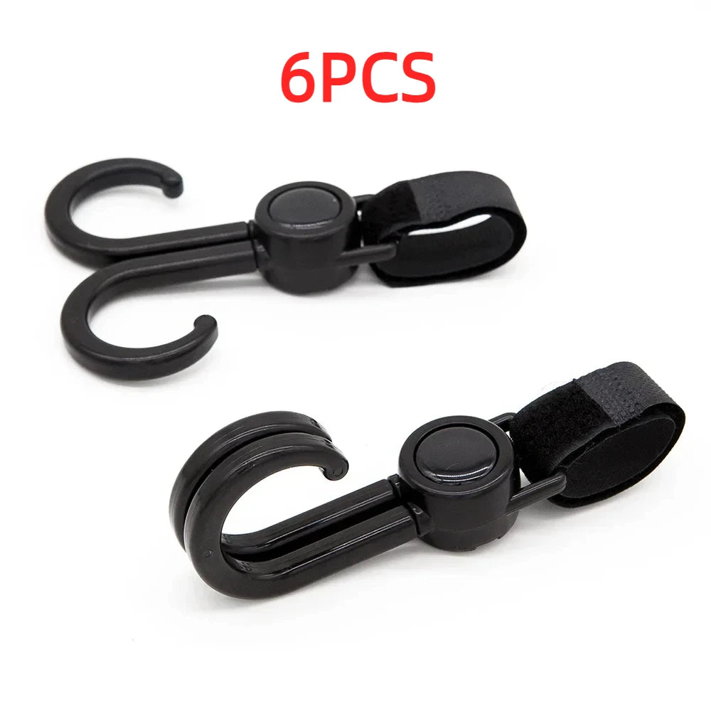 Hooks for Stroller Car Shopping Cart Hooks Baby Stroller Accessories Rotate 360 Degree Hook Pram Organizer Bag Hanger
