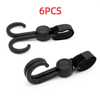Hooks for Stroller Car Shopping Cart Hooks Baby Stroller Accessories Rotate 360 Degree Hook Pram Organizer Bag Hanger