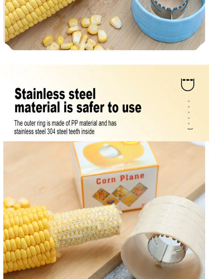 Stainless Steel Corn Thresher Fruit Vegetable Tools Easy Peeling Corn Thresher Peeler Corn Cob Remover Kitchen Accessories