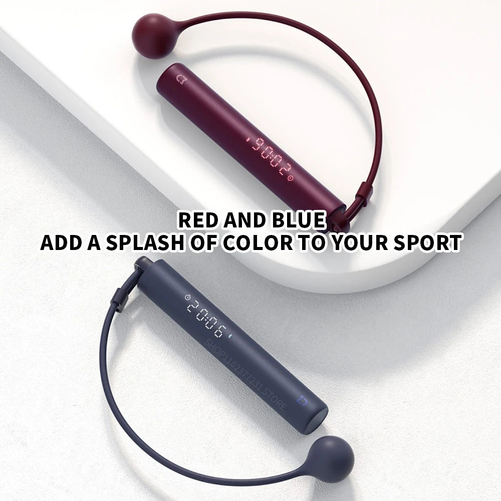 Xiaomi Mijia Smart Skipping Jump Rope Counter With xiaomi Fit App Adjustable Calorie Calculation Sport Fitness Professional
