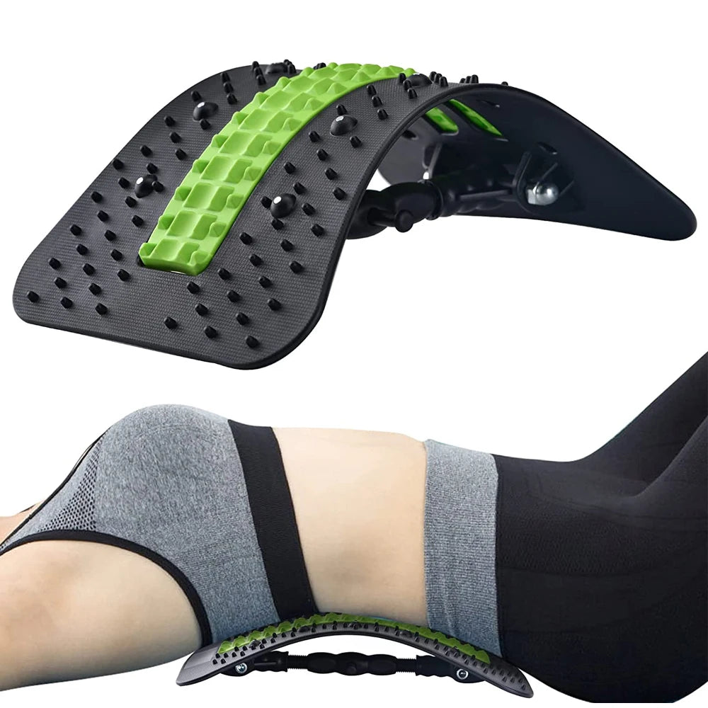 Back Stretcher,6th Generation Upgraded Back Massager,Back Cracker for Lower Back PainRelief Lumbar Support,with Magnetic Massage