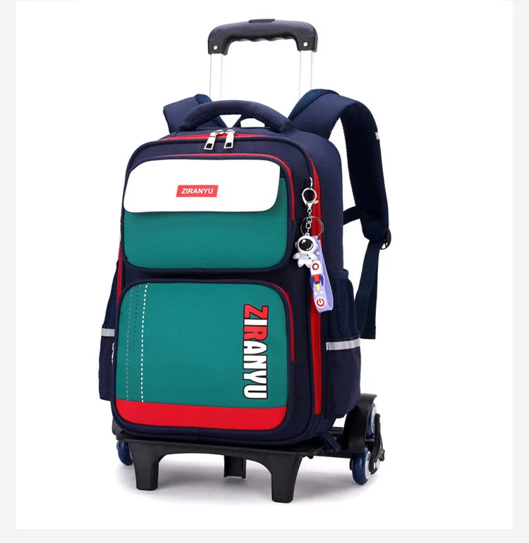 Rolling Backpacks for Primary School Children Trolley School Student Backpack Wheeled Bag Back To School Backpacks with Wheels