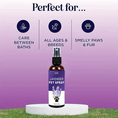GZE Lavender Cat and Dog Repellent Spray - Natural Pet Repellent for Indoor and Outdoor Use - Long Lasting Formula for Training